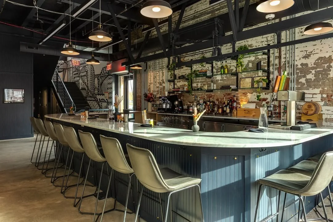 The Butcher Bar — marble counter and craft cocktails