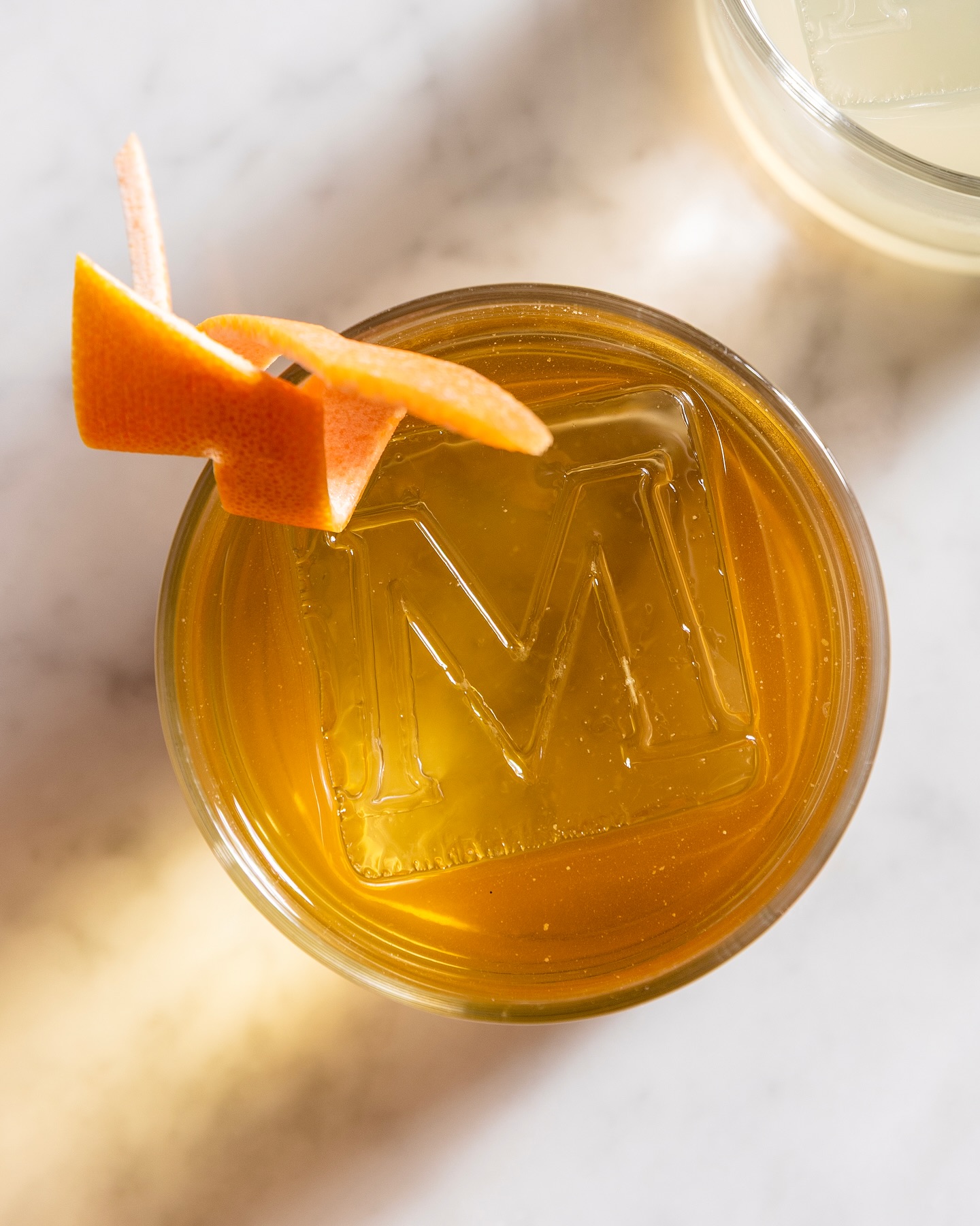 A cocktail served in the Marrow bar